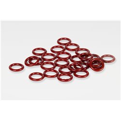 WACKY RIGGING ORINGS RED 5" 6" 7" (25 pièces)