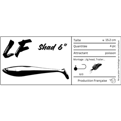 Shad 6" (15.2cm)