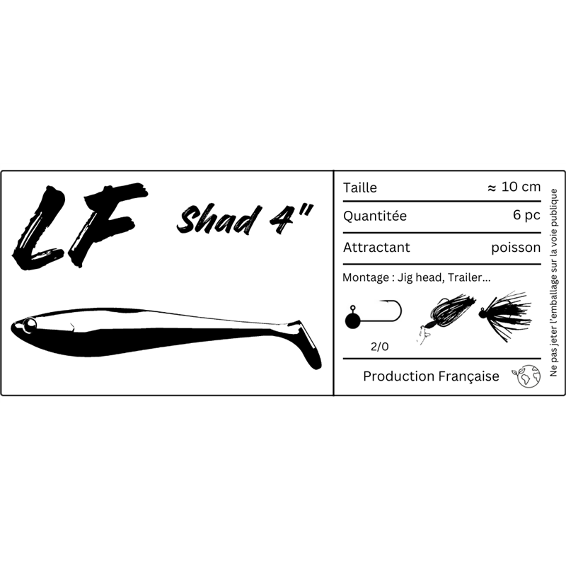 Shad 4" (10cm)